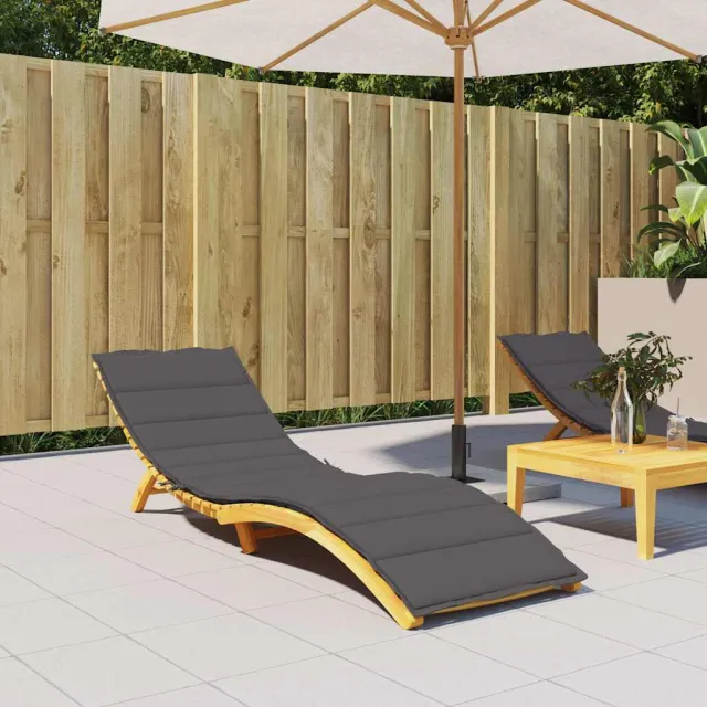 vidaXL Ligbedkussen 200x70x3 cm oxford stof antracietkleurig Anthraciet