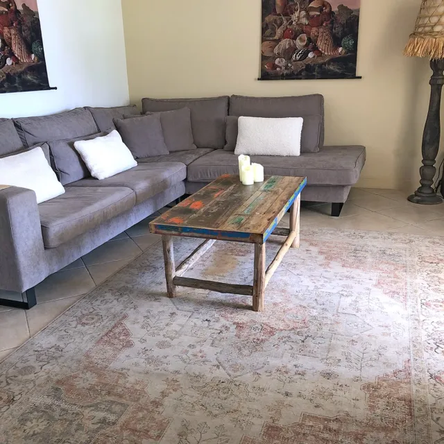 Lavandoux Vloerkleed - Tapijt - Vintage - Fes - Beige - 160 x 230 cm