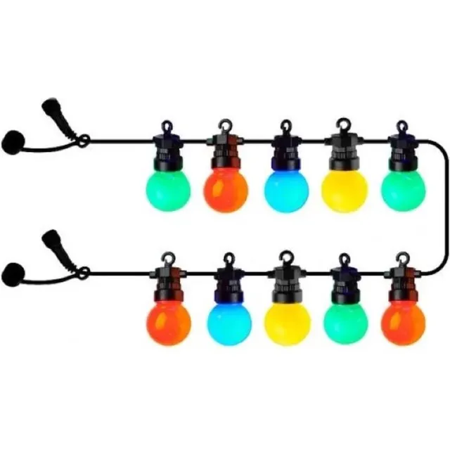 Sirius Lucas - Uitbreidingsset - Voor binnen en buiten! - Uitbreidbaar systeem - 10 LED's - 4 kleuren - Tuinverlichting op zonneenergie - Tuinverlichting