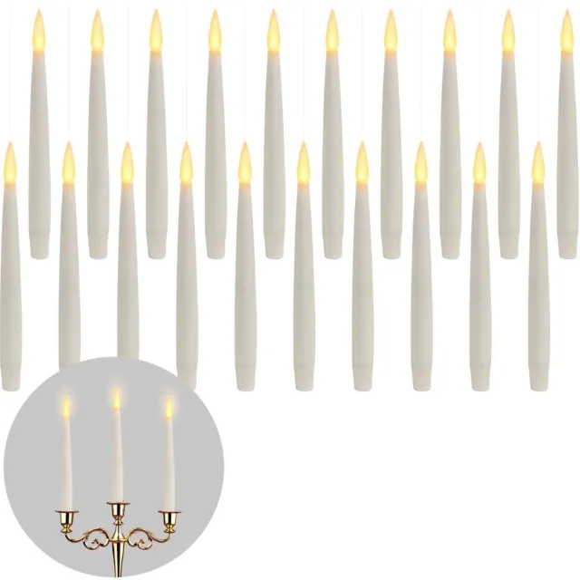 Thuys Zwevende Kaarsen – Floating Candles – Hangende – 10pcs Magische Hangkaarsen – 2 x 16 x 149cm – Wit