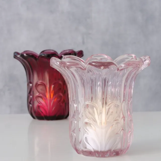 Boltze Home Vaas Rosena H10,5 glas Meerkleurig