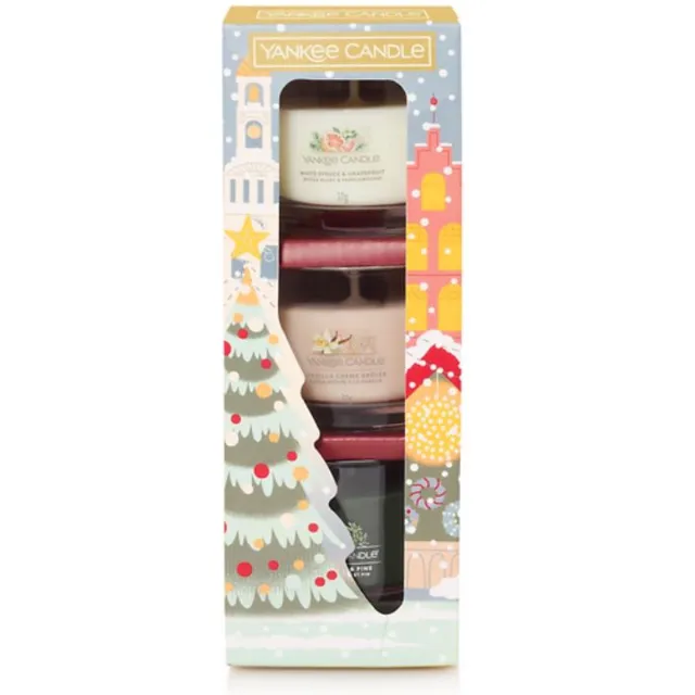 Yankee Candle Passport To The Holidays 3 Filled Votive Cadeauset Meerkleurig