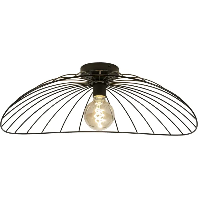 Lumidora Plafondlamp 75013 - Plafonniere - FABRIANO - E27 - Zwart - Metaal - ⌀ 60 cm