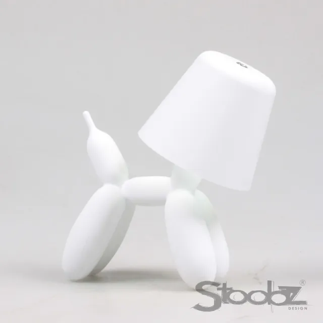 Stoobz BALLON HOND LED TAFELLAMP 16X10X18 CM WIT