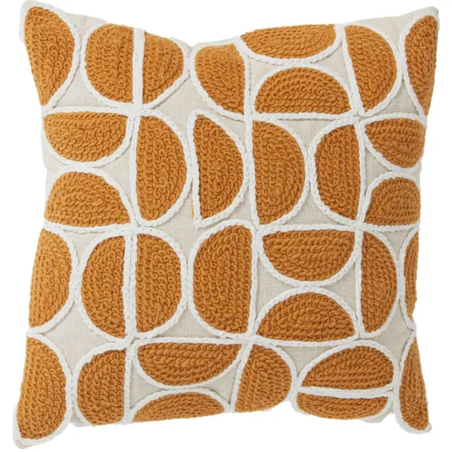 Light & Living sierkussen Casco (45x45 cm) oker/crème