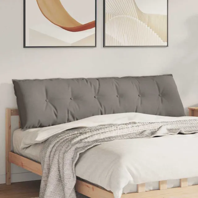 vidaXL Rugkussen Taupe 180 x 50 x 19 cm Stof