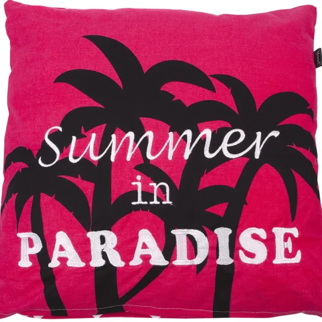 In The Mood Paradise Zigzag - Sierkussen - 50x50 cm - Fuchsia
