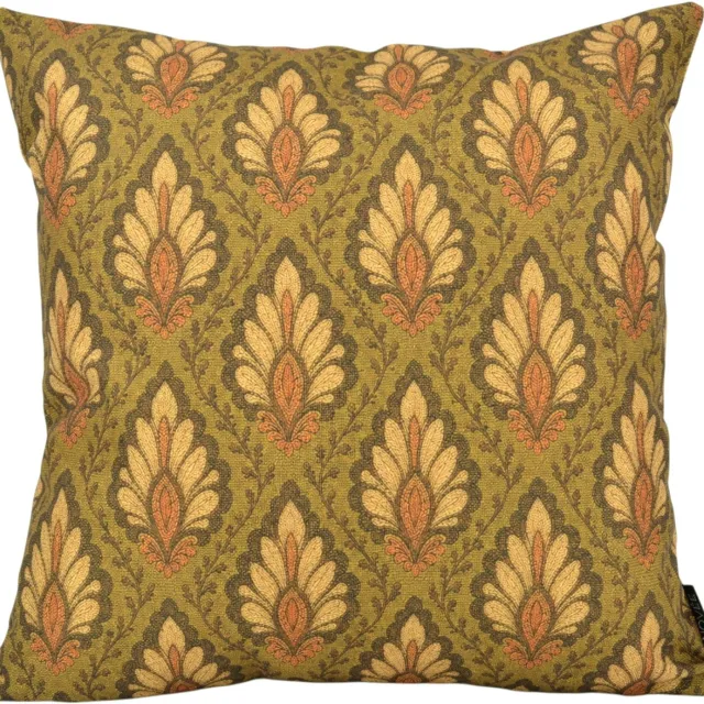 NOVÉE Sierkussen Bohemian Olive | 45x45 cm | Katoen/Linnen Olijfgroen/Beige
