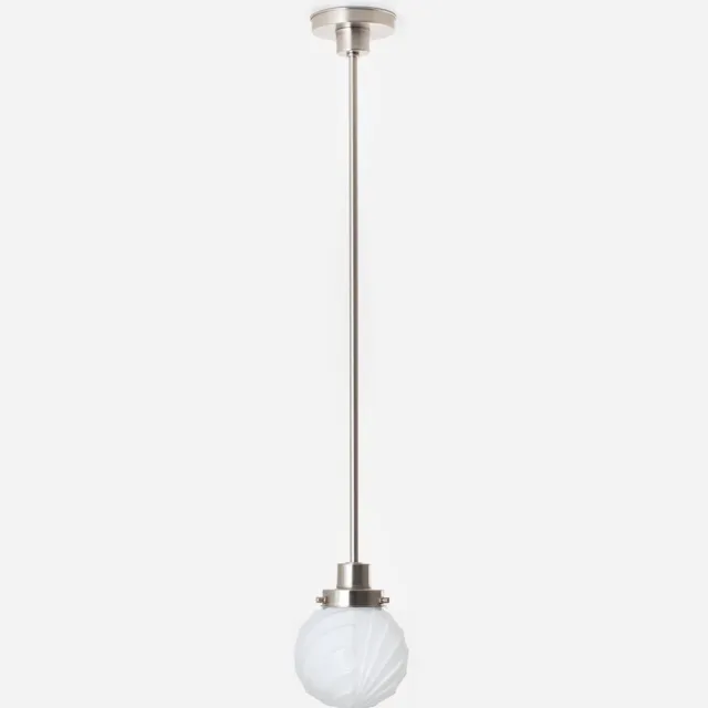 Coloured by Art Hanglamp Swingbulb 20's Matnikkel - Art Deco Trade