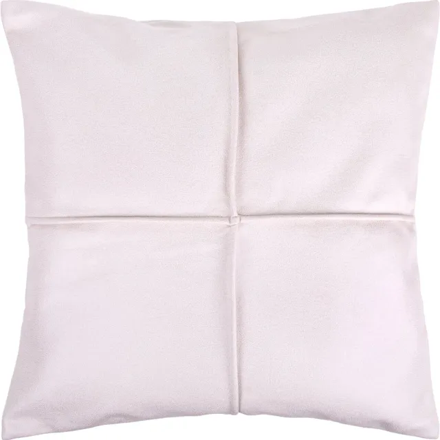 QUVIO Kussenhoes geometrisch - Sierkussenhoes - Kussenhoezen - gestikt patroon - 45x45 cm - Beige