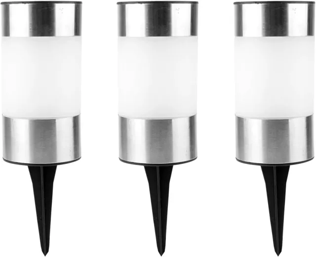 FLITI Zonne-energie tuinpriklampen - automatisch aan - voor paden en bloembedden - zonne-grondlampen - voor tuingebruikers - 3 stuks