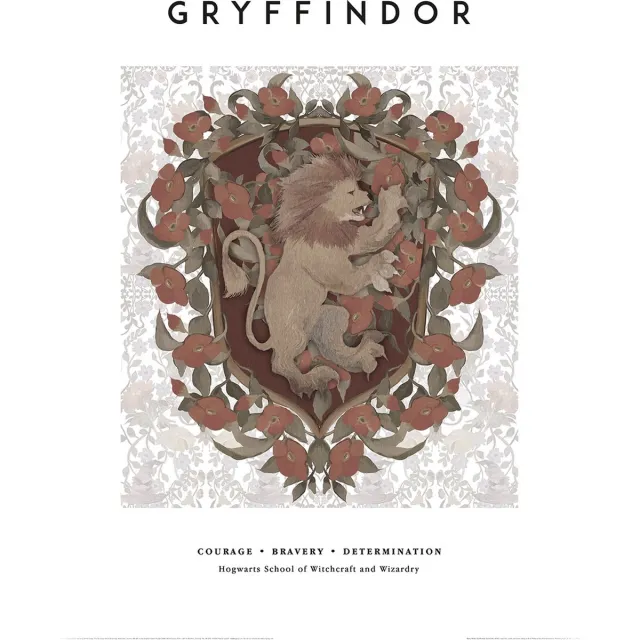 Harry Potter Gryffindor Crest Art Print 30x40cm | Poster Multi color