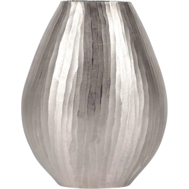 Rasteli Vaas - metaal - zilver - D19,5 x H47 cm