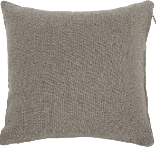 Tiseco Kussen (gevuld) COTTON SLUB - met rits - 60x60 cm - Taupe