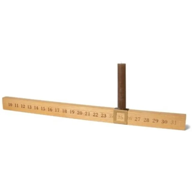 SENZA JENS Living Houten Adventskandelaar 58 x 4,5 x 4 cm bruin
