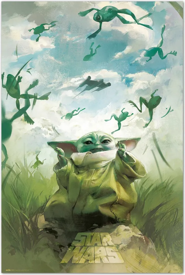 Posterpoint Star Wars poster - Grogu - 61 x 91.5 cm zwart