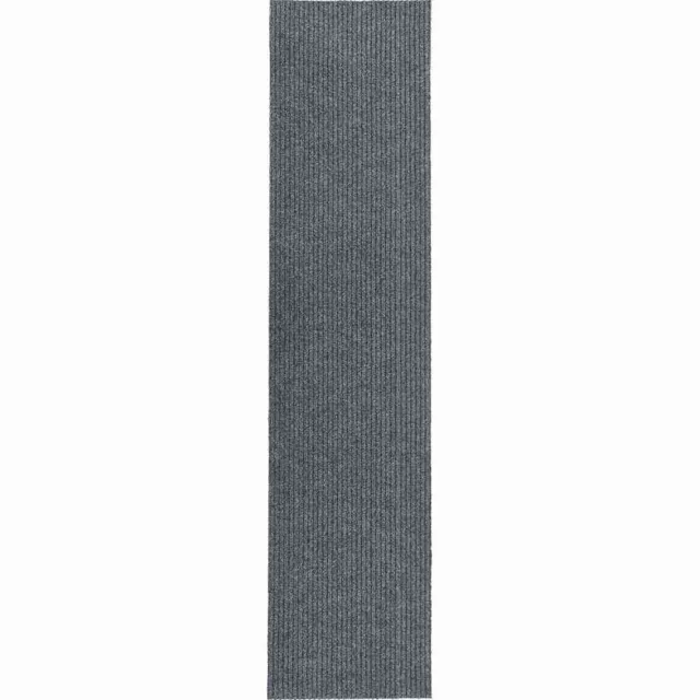 vidaXL Droogloopmat 100x450 cm grijs