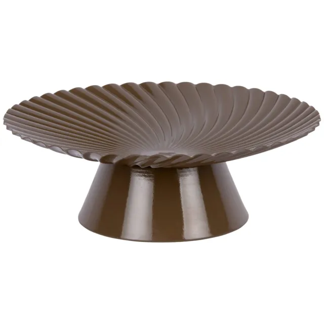Present Time schaal Paris Swirl 24x8 cm - chocoladebruin