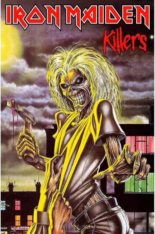 Rock Off Iron Maiden Textiel Poster Killers Multicolours