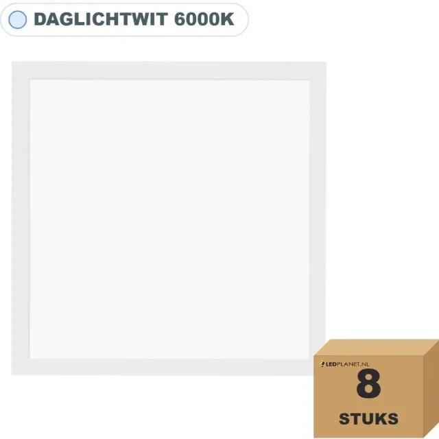 Tsong LED paneel 62x62 8 stuks - 40W - 4400 Lumen - UGR Daglichtwit 6000K