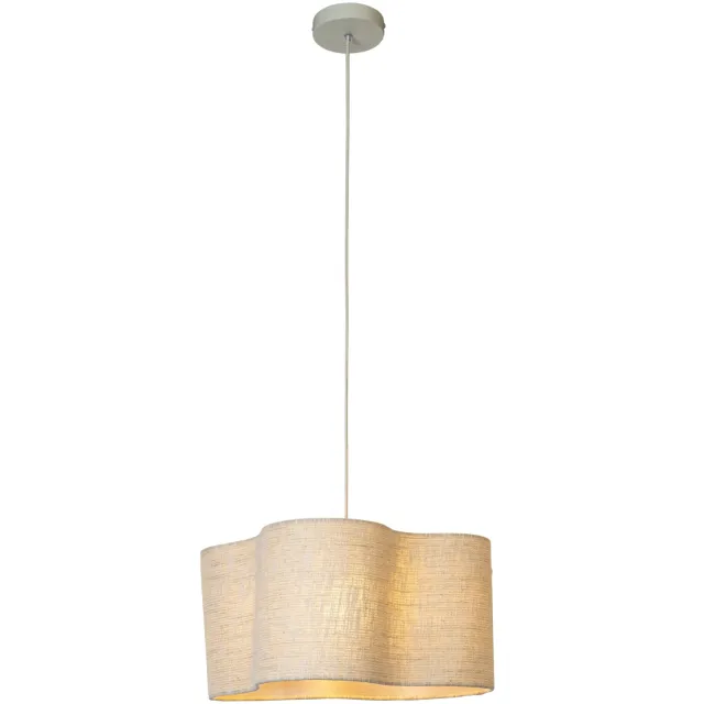 Lucide stoffen dimbare hanglamp CHANTAL E27 Ø50 cm - beige
