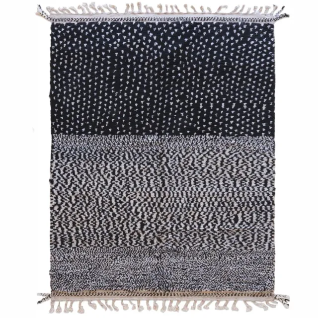 AFK Living Berbertapijt elegant voor modern interieur van wol zwart