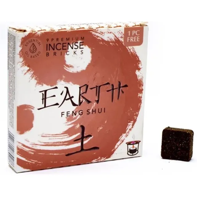 Aromafume Naturals Aromafume Feng Shui Wierookblokjes Aarde (40 gram) bruin