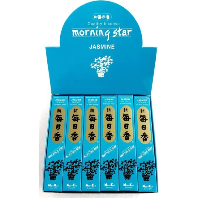 Nippon Kodo Morning Star - Jasmine - Jasmijn - Japanse wierook - 12-pack