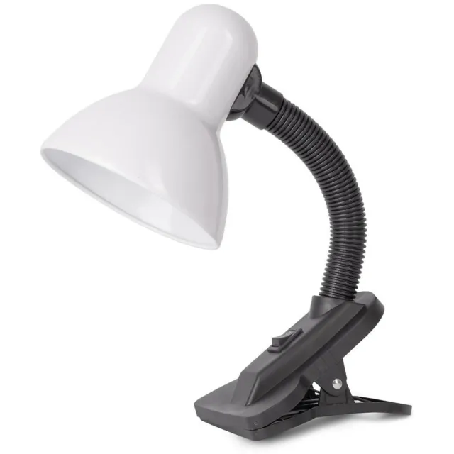 Avide LED Bureaulamp met Klem - Leeslamp - Max. 60W LED - E27 Fitting - 100-240V - Wit