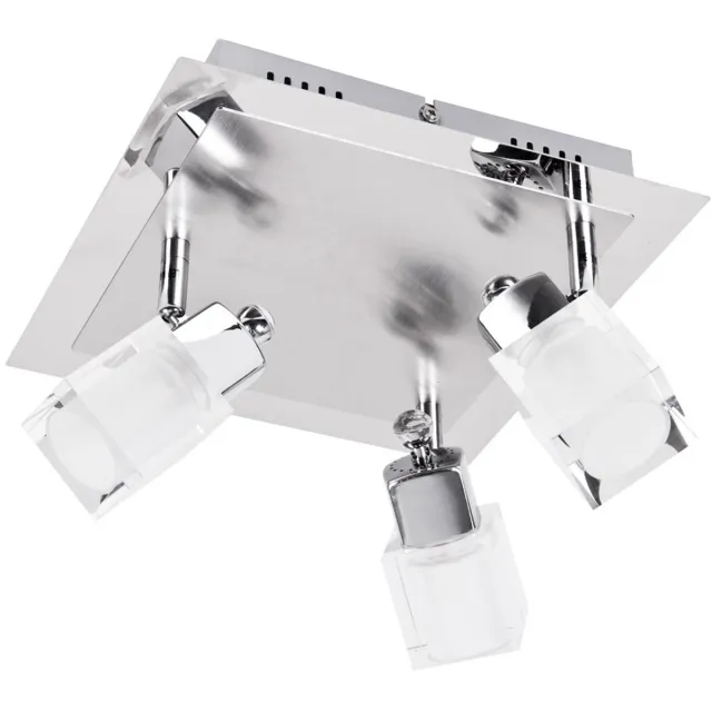 ESTO COB 15 Watt LED plafond wandlamp slaapkamer zilverglas lamp761050-3