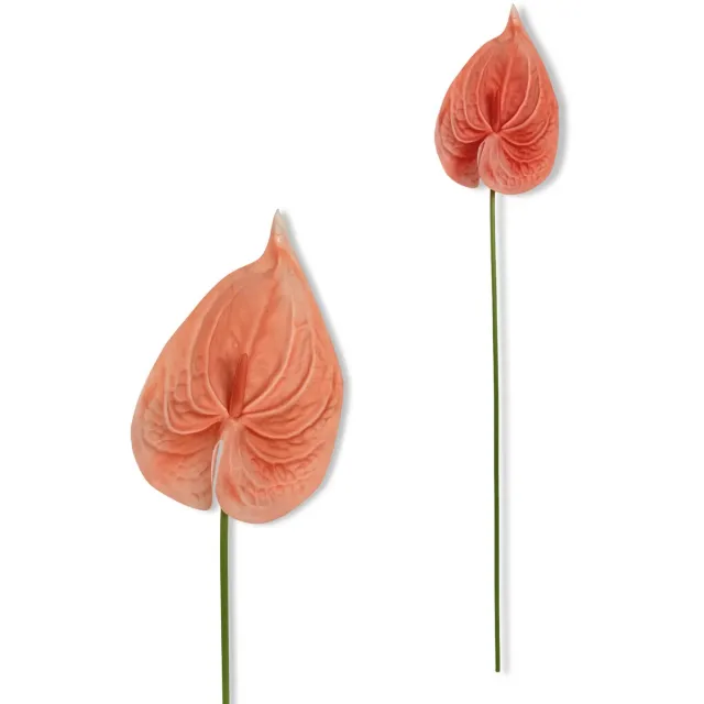 Inspiruj Anturium piankowe - Kunstbloem - 57 cm - Oranje Morel
