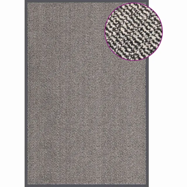 vidaXL Deurmat getuft 120x180 cm lichtbruin bruin