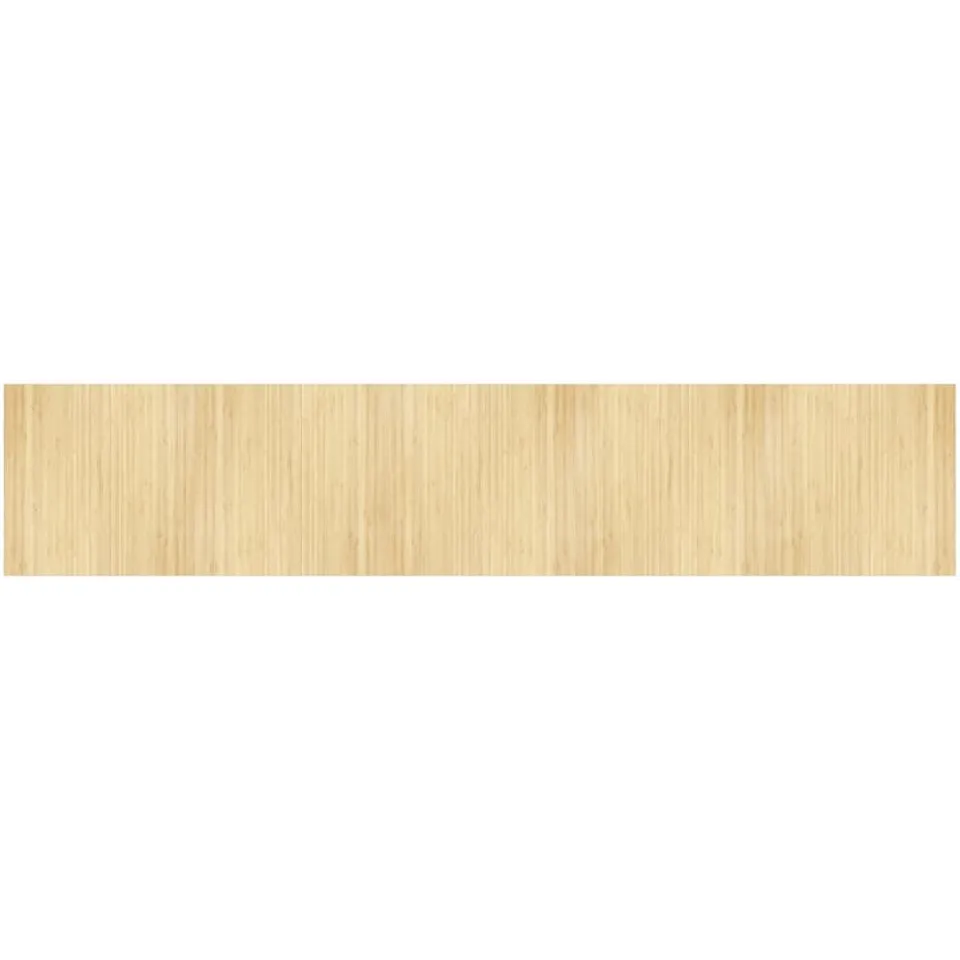 vidaXL Vloerkleed rechthoekig 100x500 cm bamboe lichtnaturel beige, foto 3