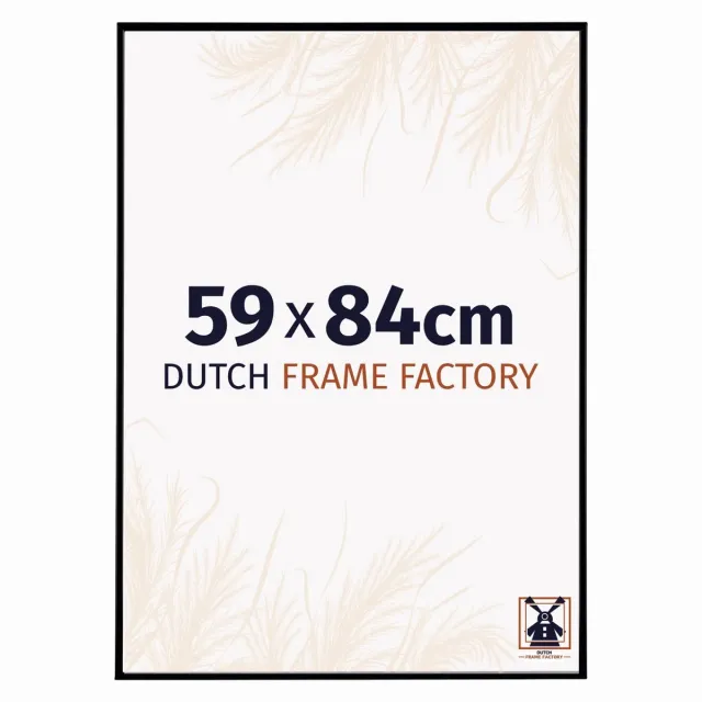 Dutch Frame Factory Fotolijst 59x84 cm - Kunststof - Zwart Mat - Easy