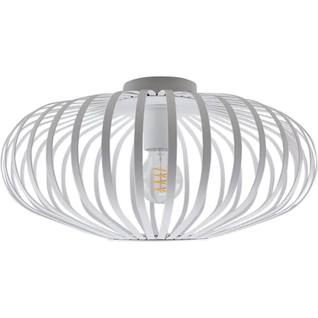 Olucia LIEVE - Plafondlamp - Wit - Geschikt voor Woonkamer/Slaapkamer/Hal - Vorm: Rond