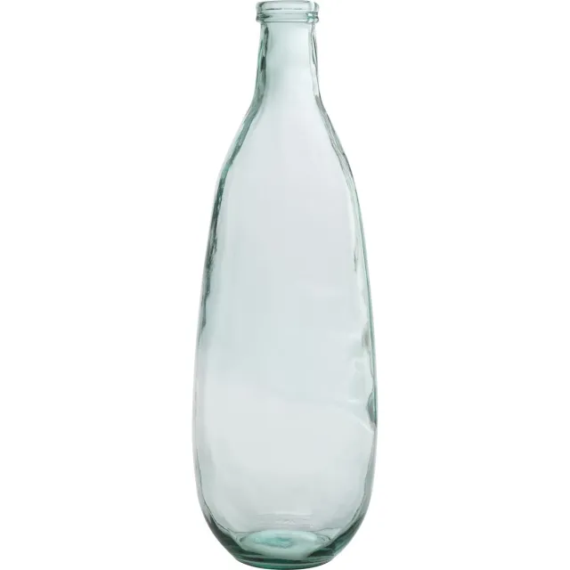 J-Line vaas Fles - glas - transparant - 75 cm hoog