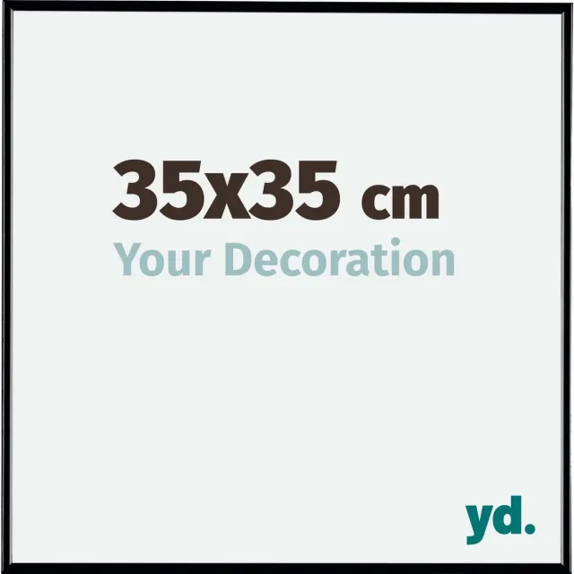 yd. Your Decoration - Fotolijst 35x35 cm - Kunststof - Zwart Hoogglans - Evry