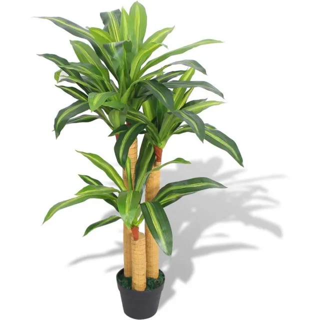 vidaXL Kunst - dracena - plant - met - pot - 100 - cm - groen