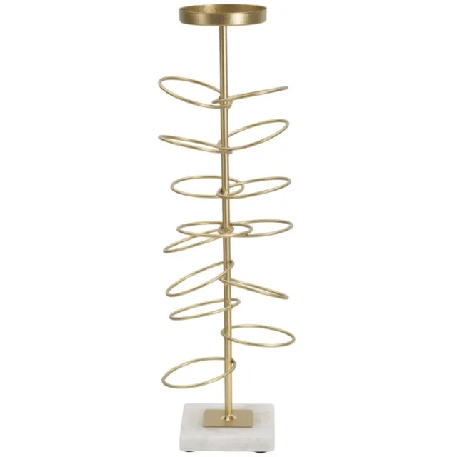 Mauro Ferretti Kandelaar Rings 14×13×46 cm Goud
