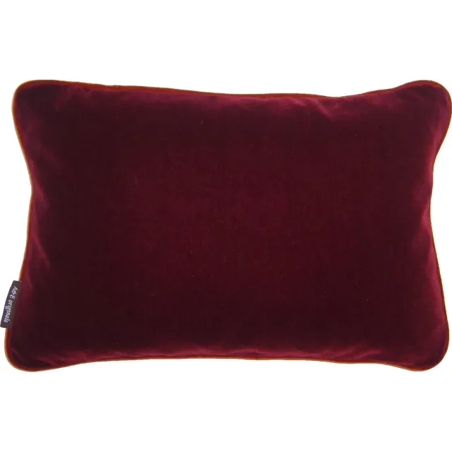A&E Originals Kussen Aubergine Orange piping - 40 x 60 cm