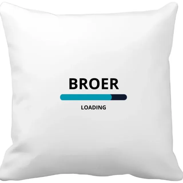 Akyol broer loading Kussen hoes - Broer - ochtendkoffie laden - verjaardagscadeau - verjaardag - cadeau - cadeautje voor broer - broer artikelen - kado - geschenk - gift - 40 bij 40 cm Multicolor