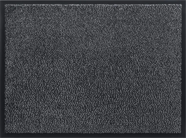 Floortraders Schoonloopmat – Antislip Deurmat - deurmat - Donkergrijs/zwart - 120 x 180 cm