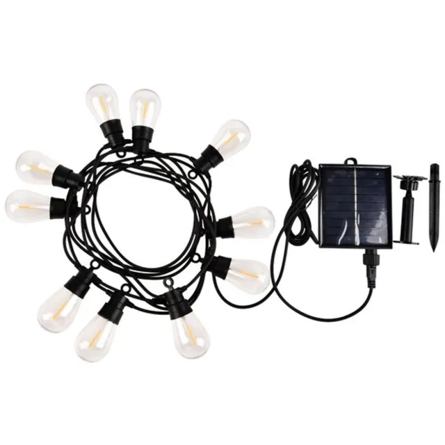 Rabalux Zirc - Lichtsnoer - Lichtslinger - Tuinverlichting - Lampjes Slinger - 3.6W IP44 buitenlamp op zonne-energie