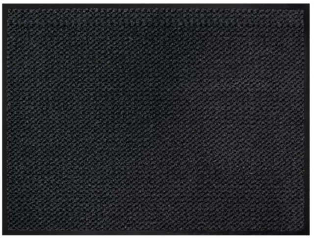 Benson Deurmat - anti slip - kunststof - antraciet - 80 x 120 cm - voor binnen - schoonloopmat