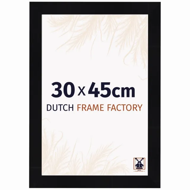 Dutch Frame Factory Fotolijst 30x45 cm - MDF - Zwart Hoogglans - Praag