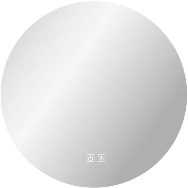 kielle Idolio - Spiegel met LED-verlichting en verwarming, diameter 60 cm 50324051