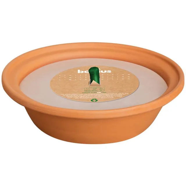 Bolsius Flame bowl Rood,bruin