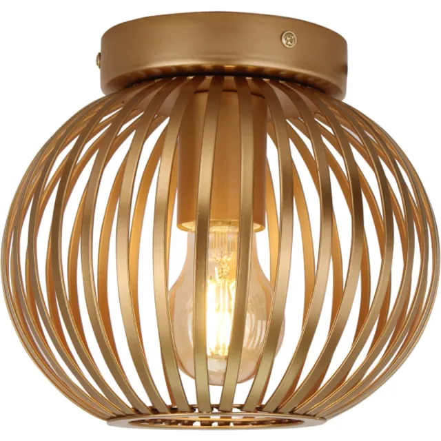 Chericoni Ligthing Chericoni Curvato Plafondlamp - 1-lichts - Ø20 cm - Goud - Metaal