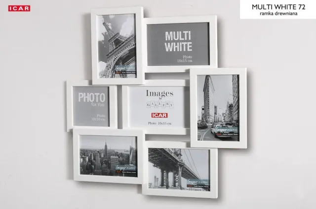 Icar Multi Fotolijst White 72 Wit