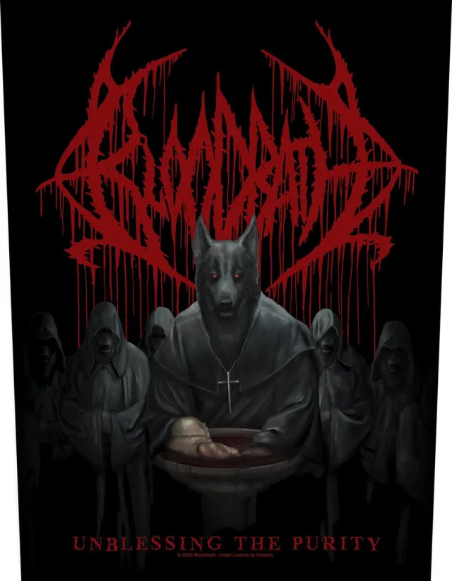 Bloodbath Unblessing the purity Unisex Embleem - meerkleurig - Standard Zwart